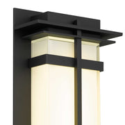 Alteck Lighting AW0136-3CCT-W Frank 1-lt 14" Tall LED Outdoor Wall Sconce, 3CCT Selectable