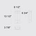 Alteck Lighting AW0136-3CCT-W Frank 1-lt 14" Tall LED Outdoor Wall Sconce, 3CCT Selectable