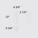 Alteck Lighting AW0138-3CCT-W Furo 1-lt 12" Tall LED Outdoor Wall Sconce, 3CCT Selectable