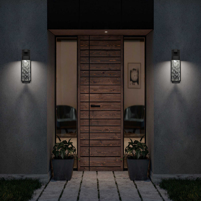 Alteck Lighting AW0140-3CCT-W Winston 1-lt 13" Tall LED Outdoor Wall Sconce, 3CCT Selectable