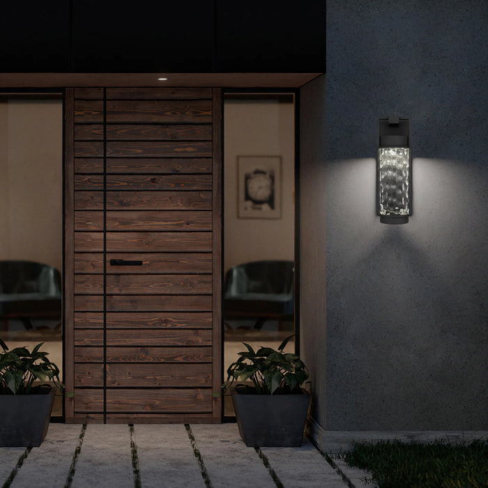 Alteck Lighting AW0141-3CCT-W Winston 1-lt 17" Tall LED Outdoor Wall Sconce, 3CCT Selectable