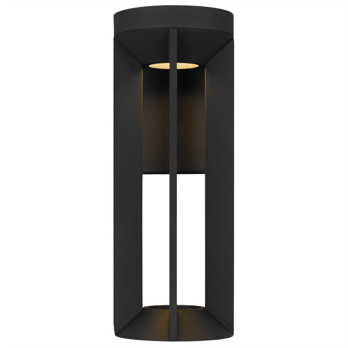 Alteck Lighting AW0146-3CCT-W Aura 1-lt 16" Tall LED Outdoor Wall Sconce, 3CCT Selectable