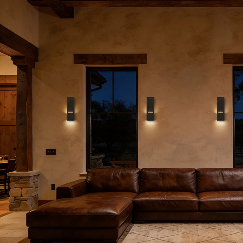 Alteck Lighting AW0155-5CCT-W Bend 1-lt 18" Tall LED Outdoor Wall Sconce, 5CCT Selectable