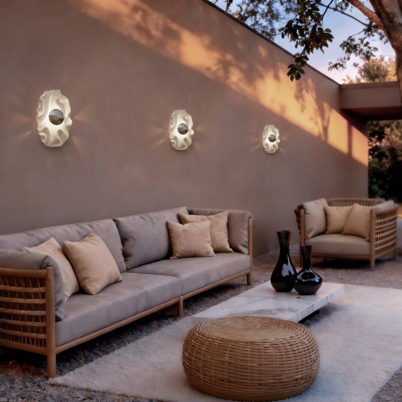 Alteck Lighting AW0159-5CCT-W Blossom 1-lt 16" Tall LED Outdoor Wall Sconce, 5CCT Selectable
