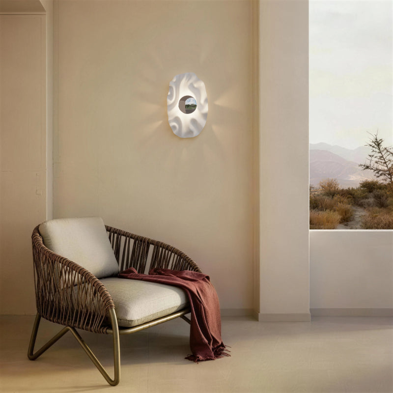 Alteck Lighting AW0159-5CCT-W Blossom 1-lt 16" Tall LED Outdoor Wall Sconce, 5CCT Selectable