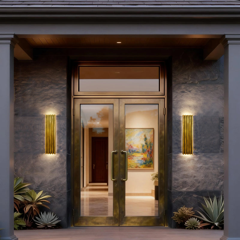 Alteck Lighting AW0161-5CCT-W Corithian 1-lt 32" Tall LED Outdoor Wall Sconce, 5CCT Selectable