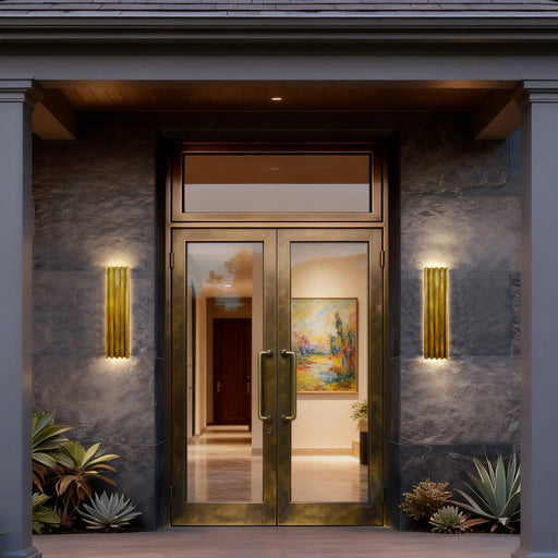 Alteck Lighting AW0161-5CCT-W Corithian 1-lt 32" Tall LED Outdoor Wall Sconce, 5CCT Selectable