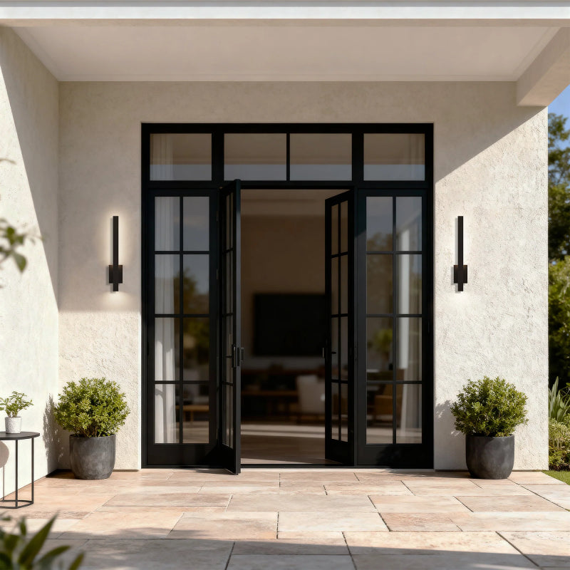 Alteck Lighting AW0163-5CCT-W Lina 1-lt 24" Tall LED Outdoor Wall Sconce, 5CCT Selectable