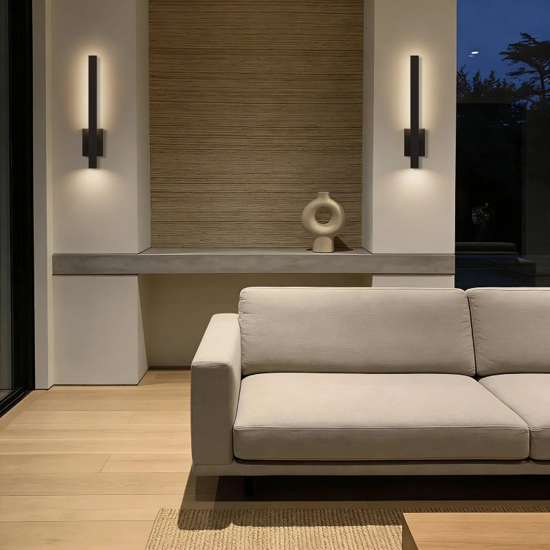 Alteck Lighting AW0163-5CCT-W Lina 1-lt 24" Tall LED Outdoor Wall Sconce, 5CCT Selectable