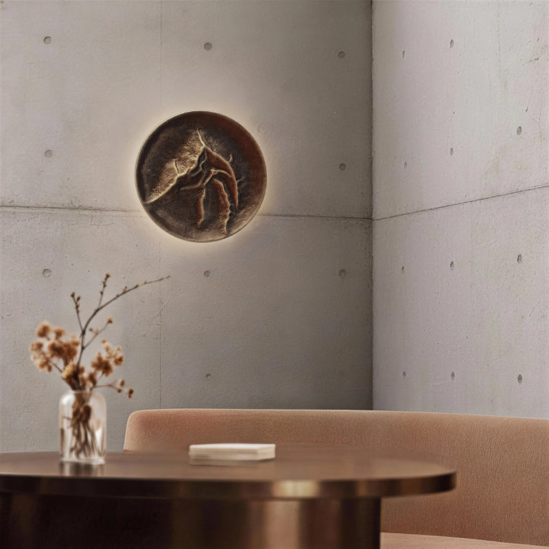 Alteck Lighting AW0167-5CCT-W Moon 1-lt 16" LED Outdoor Wall Sconce, 5CCT Selectable - Painted Patina Bronze