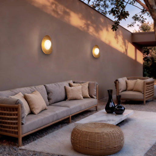 Alteck Lighting AW0168-5CCT-W Organic 1-lt 14" Tall LED Outdoor Wall Sconce, 5CCT Selectable