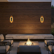 Alteck Lighting AW0169-5CCT-W Oval 1-lt 22" Tall LED Outdoor Wall Sconce, 5CCT Selectable