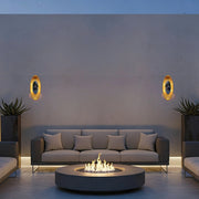 Alteck Lighting AW0169-5CCT-W Oval 1-lt 22" Tall LED Outdoor Wall Sconce, 5CCT Selectable