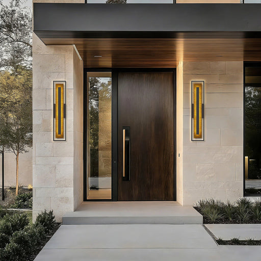 Alteck Lighting AW0170-3CCT-W Panels 1-lt 42" Tall LED Outdoor Wall Sconce, 3CCT Selectable