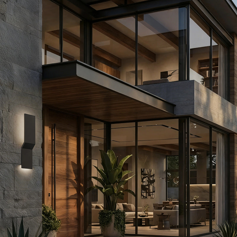 Alteck Lighting AW0172-5CCT-W Plateau 1-lt 24" Tall LED Outdoor Wall Sconce, 5CCT Selectable