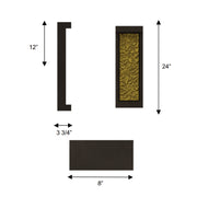 Alteck Lighting AW0173-5CCT-W Terra 1-lt 24" Tall LED Outdoor Wall Sconce, 5CCT Selectable
