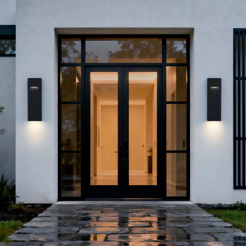 Alteck Lighting AW0174-5CCT-W Wavey 21" Tall LED Outdoor Wall Sconce, 5CCT Selectable