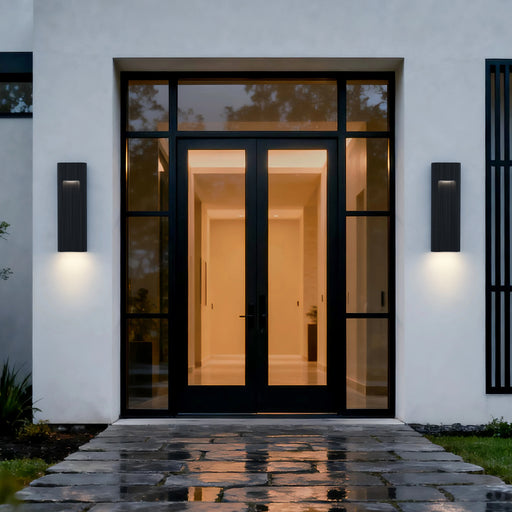 Alteck Lighting AW0174-5CCT-W Wavey 21" Tall LED Outdoor Wall Sconce, 5CCT Selectable