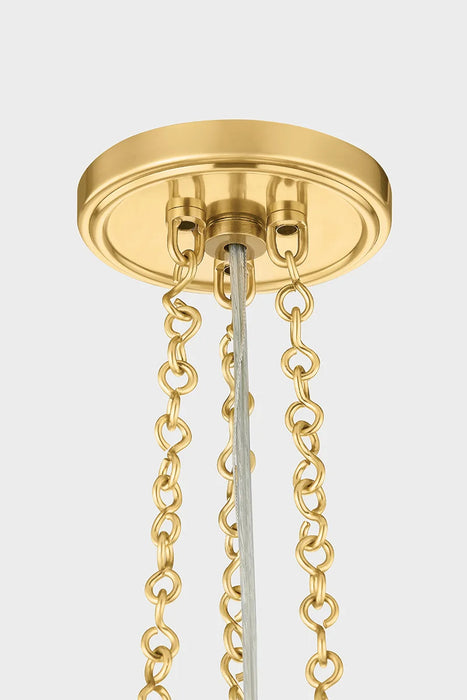 Hudson Valley 2317 Awosting 3-lt 17" Pendant - Aged Brass