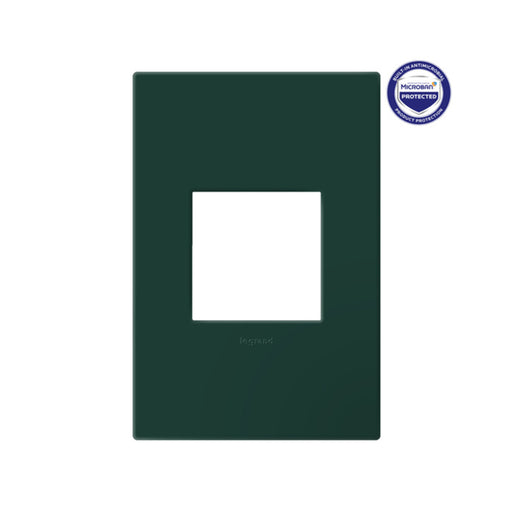 Adorne AWP1G2EG Evergreen 1-Gang Screwless Wall Plate with Microban