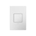 Adorne AWP1G2WHW10 1-Gang Screwless Wall Plate with Microban