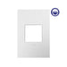 Adorne AWP1G2WHW10 1-Gang Screwless Wall Plate with Microban