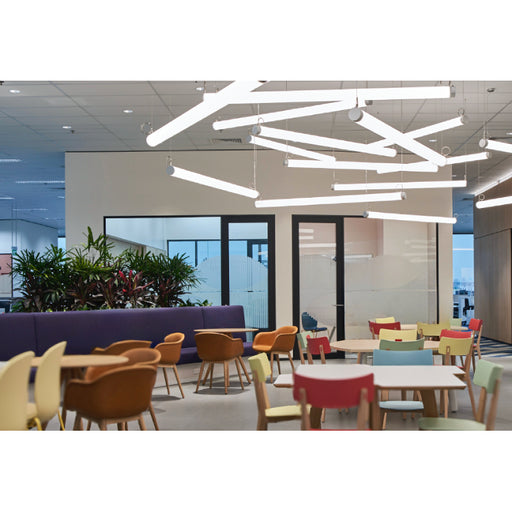 Core AXOM 60" LED Horizontal Suspended 360° Round Light, 3000K, 0-10V Dimming, 120-277V, 70mm