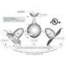 Matthews Fan Acqua 37" Ceiling Fan with LED Light, Decorative Cage Blades