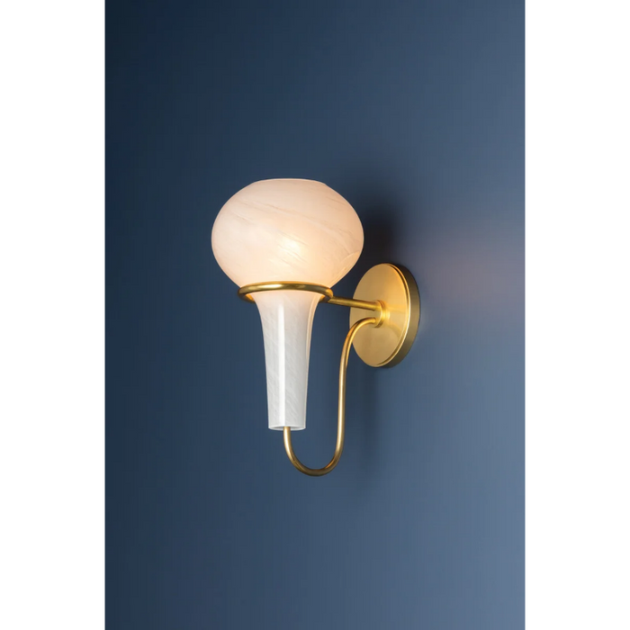 Hudson Valley 5813 Adams Corner 1-lt 13" Tall Wall Sconce - Aged Brass