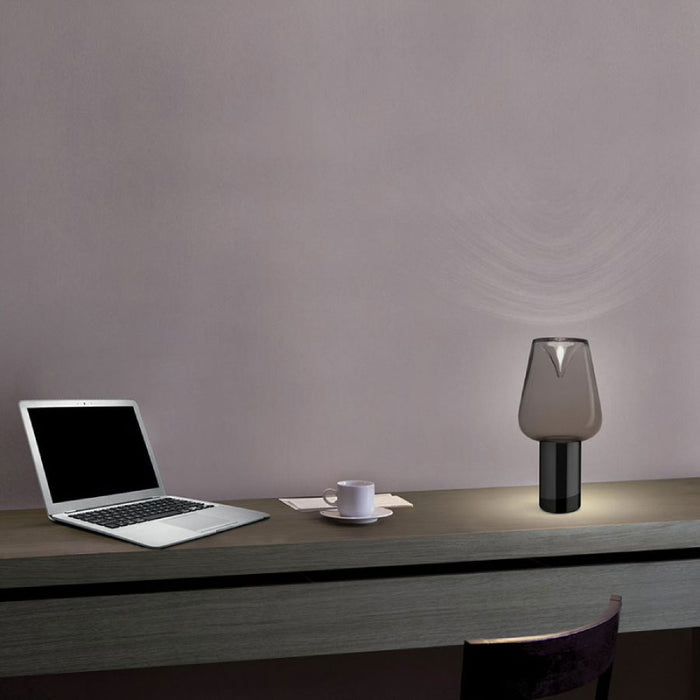 Leucos Aella T 14" Tall LED Thin Table Lamp