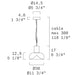 Leucos Aella S30 L 1-lt 12" LED Pendant