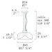 Leucos Aella S45 1-lt 18" LED Pendant