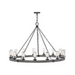 Hinkley 29209-LL Sawyer 15-lt 46" LED Outdoor Chandelier - Aged Zinc
