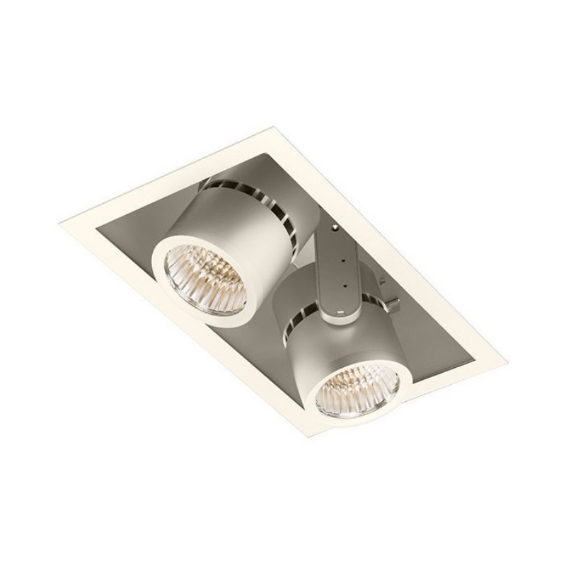 Lightolier LLAVRM20 Alcyon 2-Head LED Vertical Recessed Multiples, 2000 lm per head - White