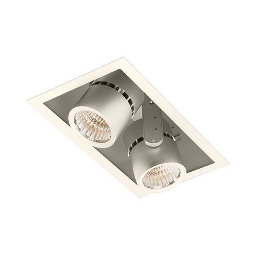 Lightolier LLAVRM20 Alcyon 2-Head LED Vertical Recessed Multiples, 2000 lm per head - White