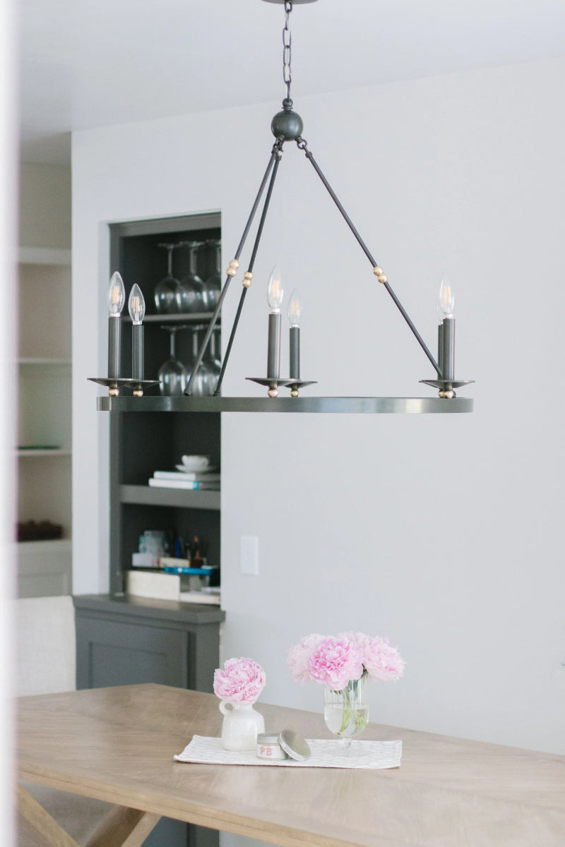 Hudson Valley 3206 Allendale 6-lt 36" Chandelier