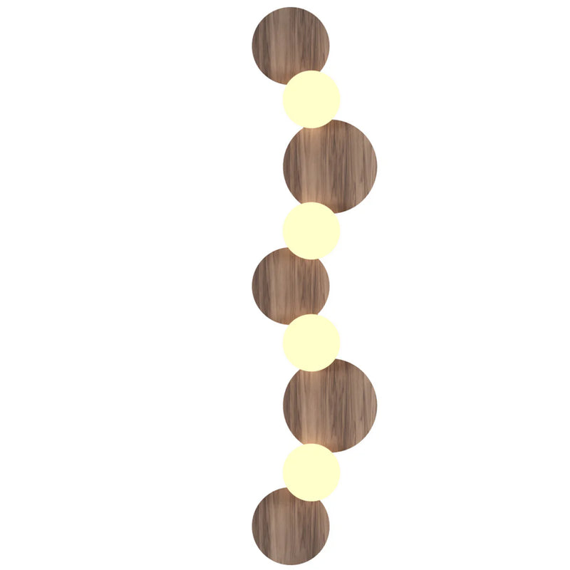 Accord 4224 Luna 4-lt 47" Tall Wall Lamp - American Walnut