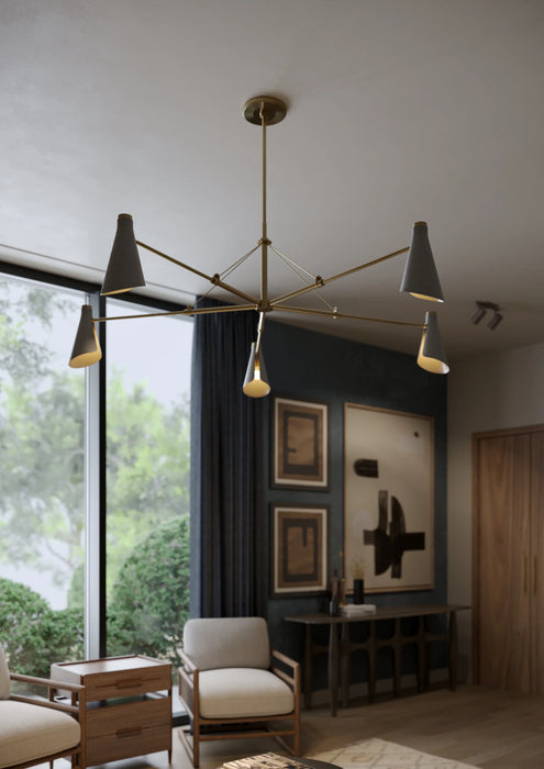 Troy F4369 Andersen 5-lt 69" Chandelier