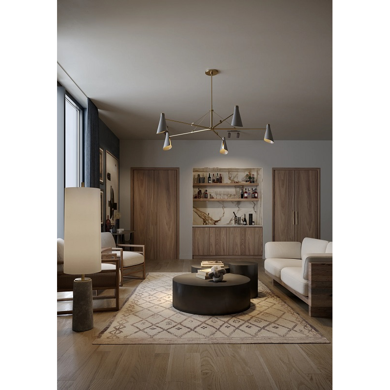 Troy F4369 Andersen 5-lt 69" Chandelier