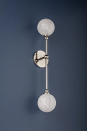 Hudson Valley 4802 Andrews 2-lt 24" Tall LED Wall Sconce-Polished Nickel