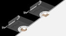 Nora NHAPIC-3S10L1 3" Apollo Square IC Air-Tight Housing with Field Changeable Optics, 1000 Lumen, 120V, 0.875" to 1.25" Ceiling Thickness
