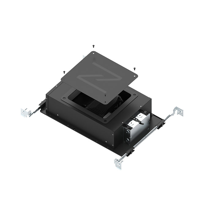 Nora NHAPIC-3S20L3 3" Apollo Square IC Air-Tight Housing with Field Changeable Optics, 2000 Lumen, 120-277V, 1.625" to 2" Ceiling Thickness