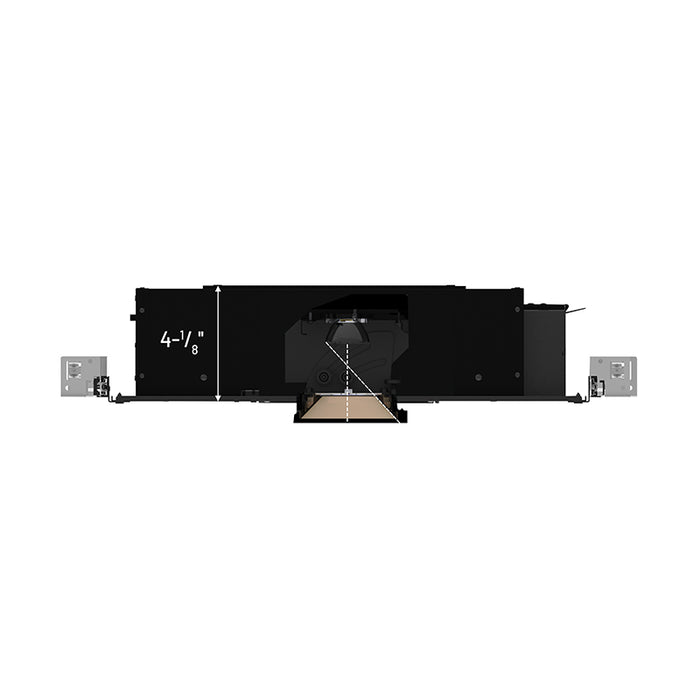 Nora NHAPIC-3S05L1 3" Apollo Square IC Air-Tight Housing with Field Changeable Optics, 1000 Lumen, 120V, 0.5" to 0.875" Ceiling Thickness