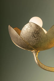 Troy B2008 Arcata 1-lt 8" Tall Wall Sconce - Vintage Gold Leaf