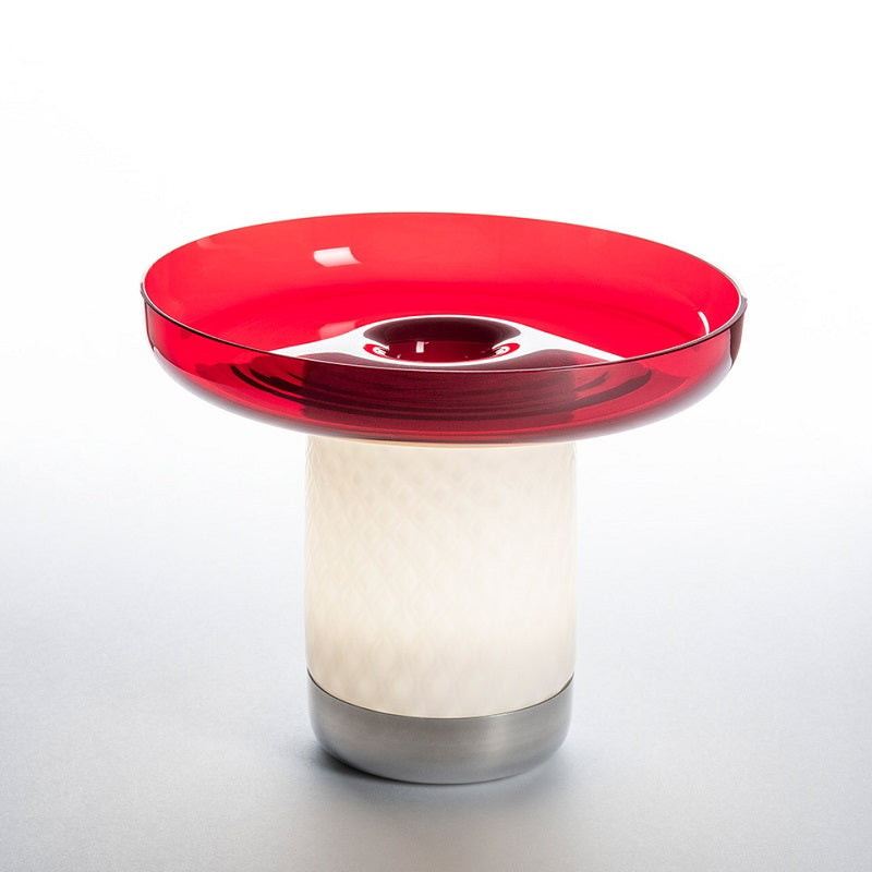 Artemide Bontà 10" LED Portable Table Lamp - Red
