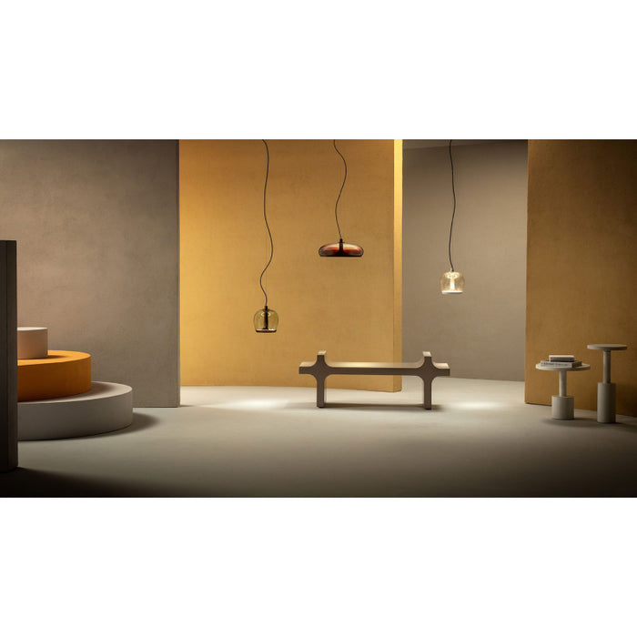 Leucos Aurelia Bold S45 2-lt 18" LED Pendant, Single Switch
