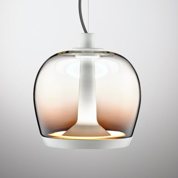 Leucos Aurelia Bold S22 2-lt 9" LED Pendant, Single Switch