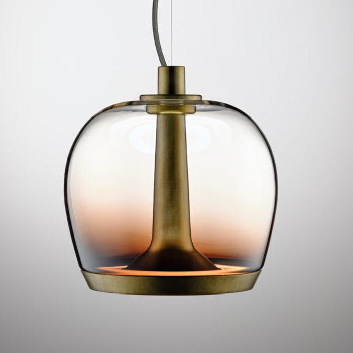 Leucos Aurelia Bold S22 2-lt 9" LED Pendant, Single Switch