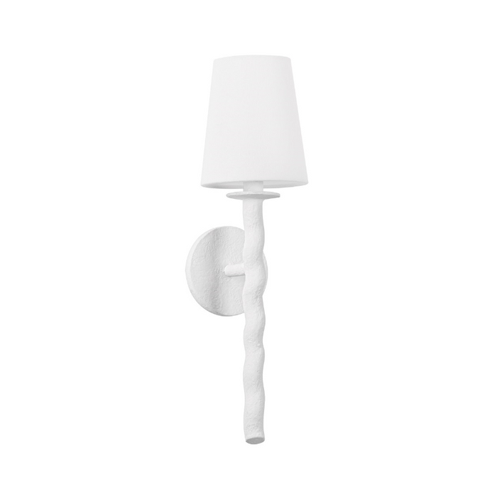 Troy B1220 Alvaro 1-lt 19" Tall Wall Sconce - Gesso White