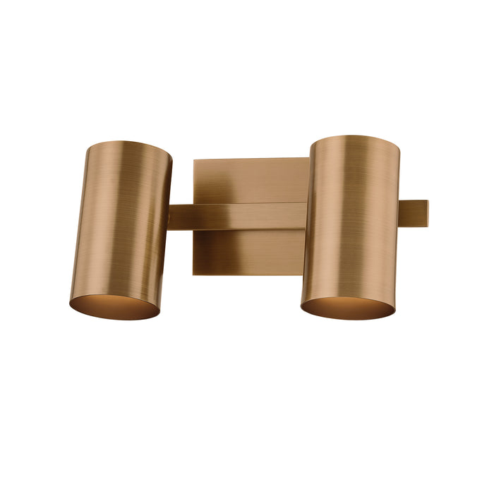 Troy B1906 Rueben 2-lt 12" Bath and Vanity - Patina Brass
